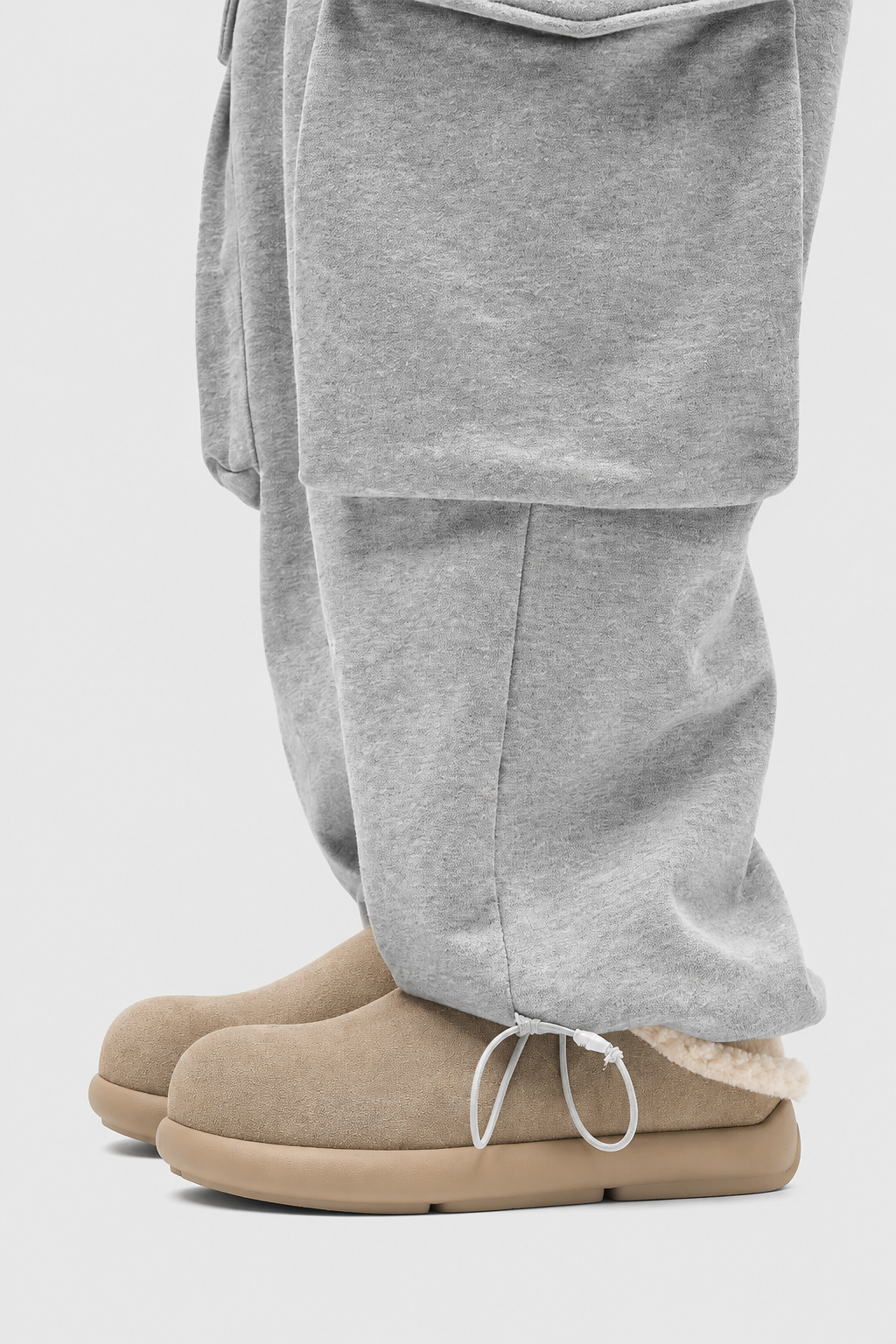 SUEDE COZY FLEECE-LINED CLOGS