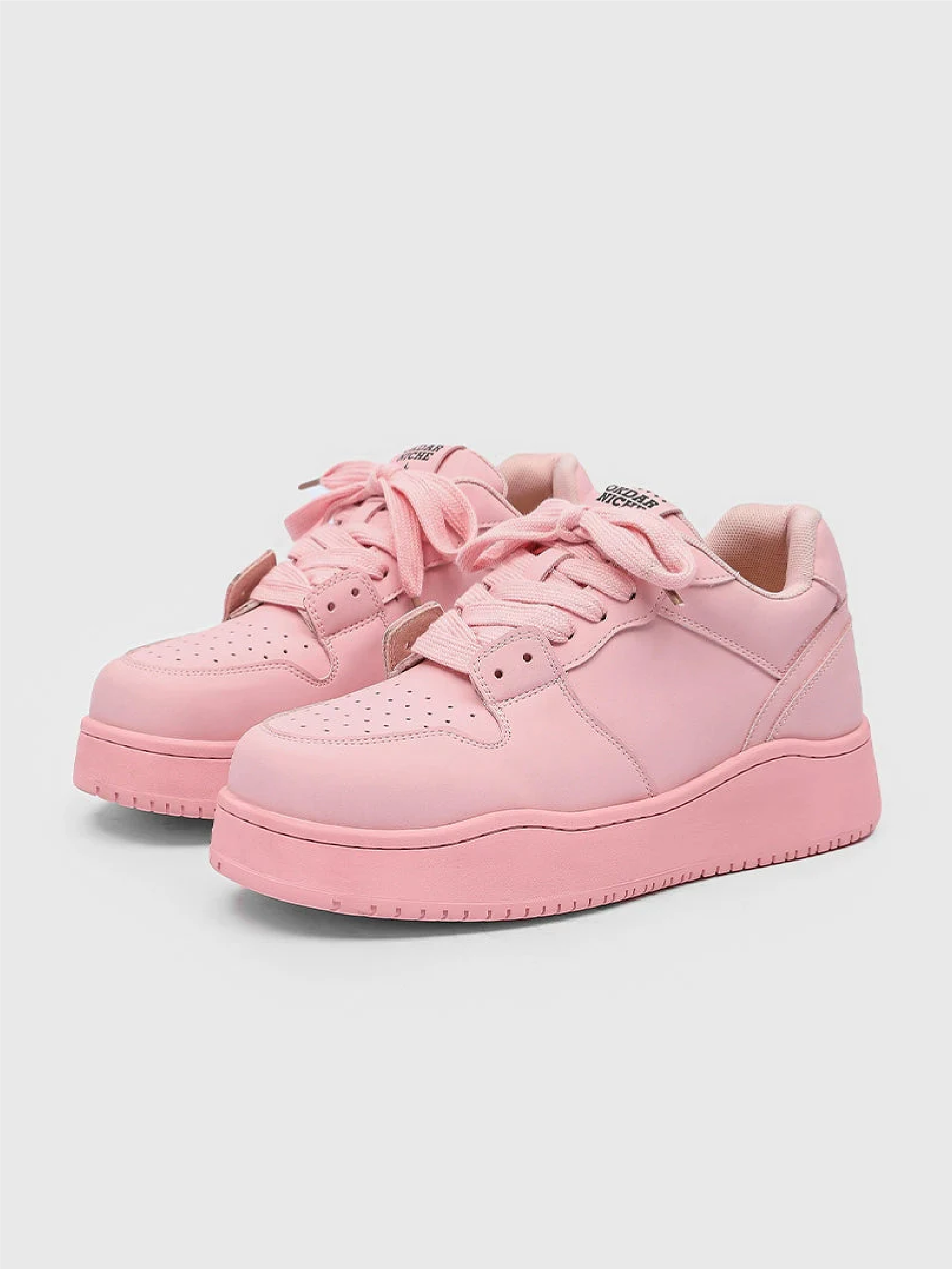 SOLID THICK SOLE SNEAKERS