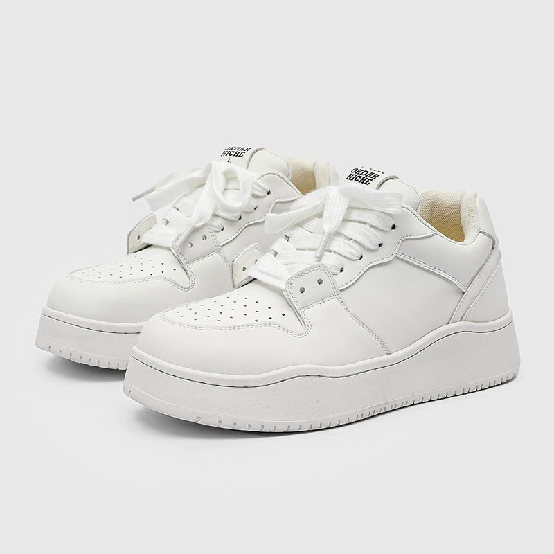 SOLID THICK SOLE SNEAKERS