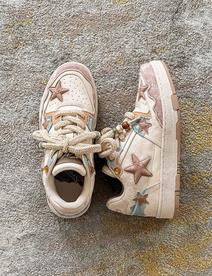 STAR PATCH VINTAGE ROPELACE SNEAKERS