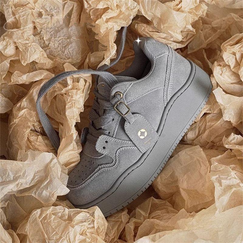SUEDE LOWTOP PLATFORM SNEAKERS