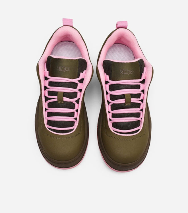 CHUNKY MOSS PINK TRAIL SNEAKERS