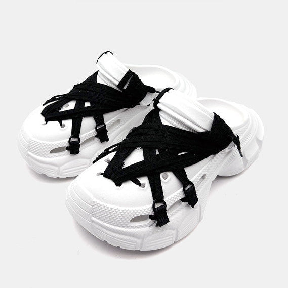 STRAP WRAP SANDALS