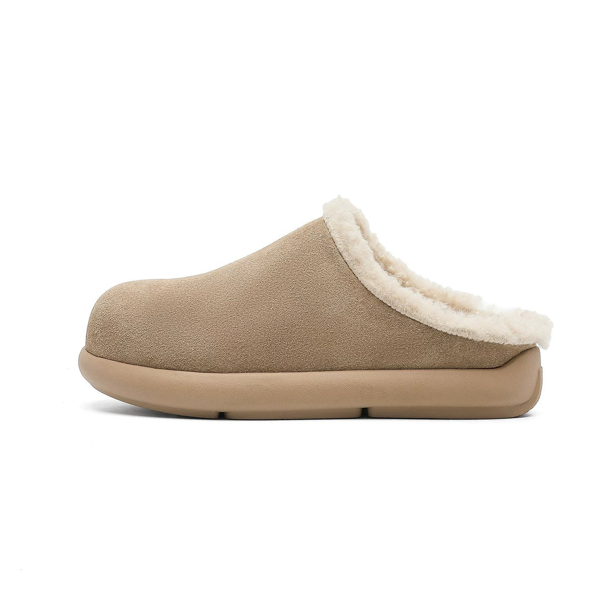 SUEDE COZY FLEECE-LINED CLOGS