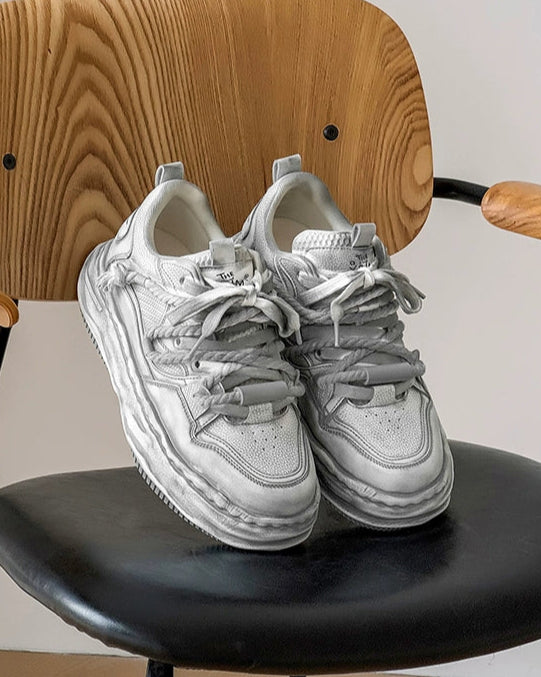PLATFORM DIRTY ROPE SNEAKERS