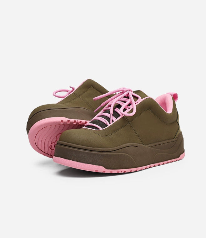 CHUNKY MOSS PINK TRAIL SNEAKERS