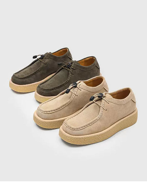 CHUNKY SUEDE MOCCASINS