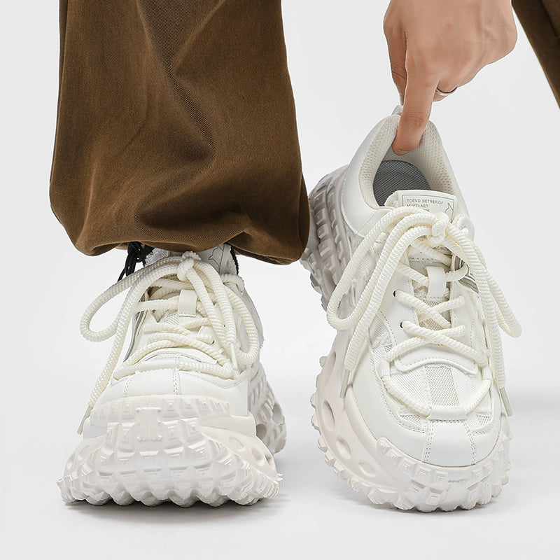 TEXTURED SPIKE SOLE TRAIL SNEAKERS