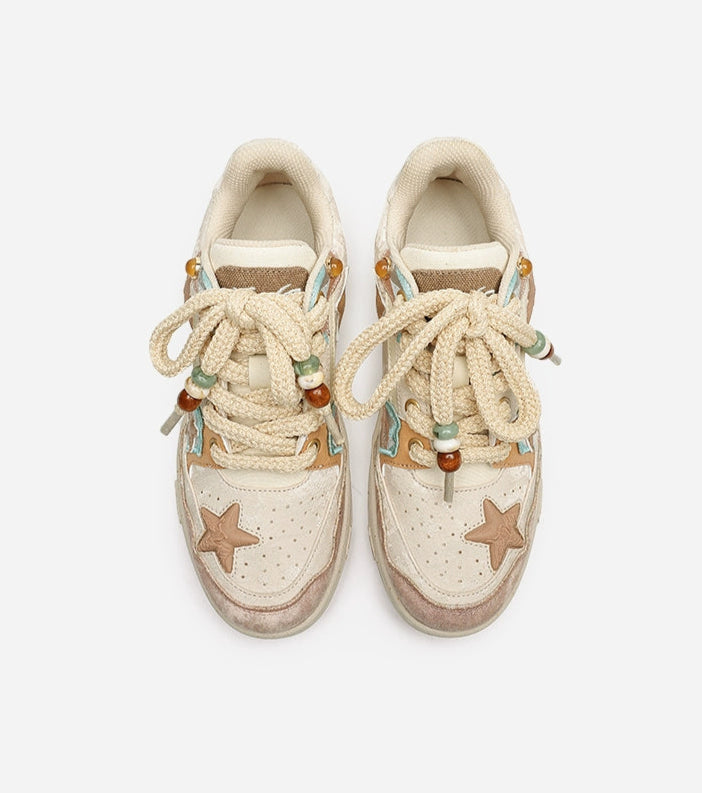 STAR PATCH VINTAGE ROPELACE SNEAKERS