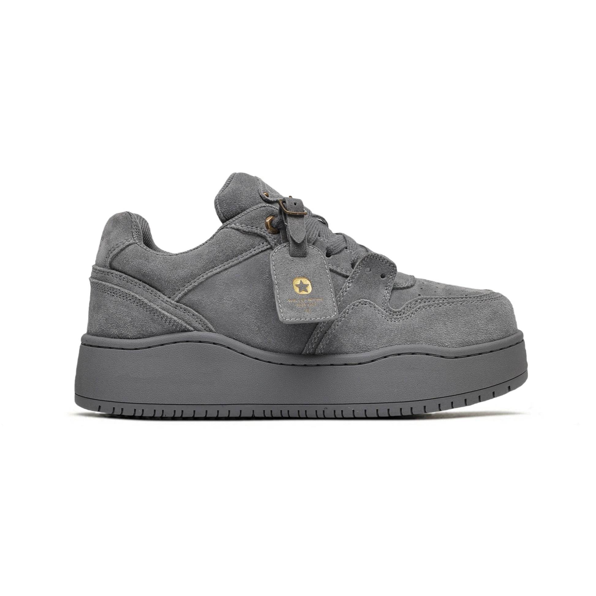 SUEDE LOWTOP PLATFORM SNEAKERS