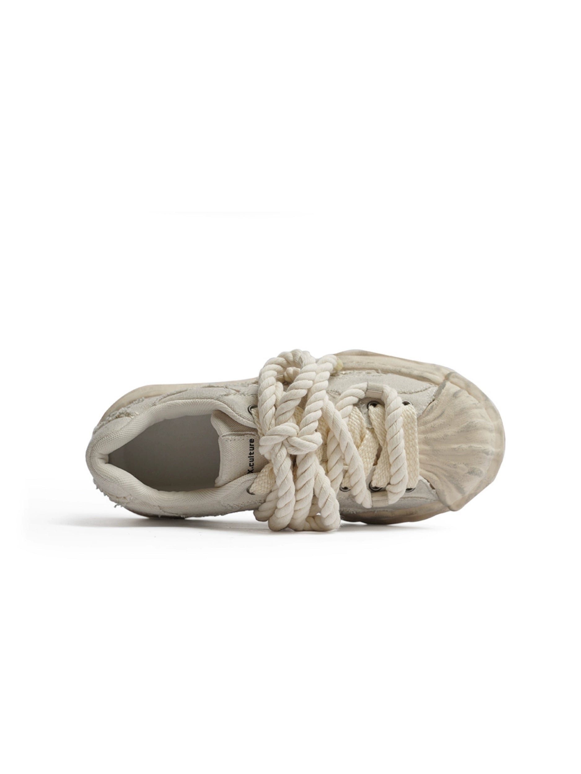VINTAGE DISTRESSED ROPE SNEAKERS