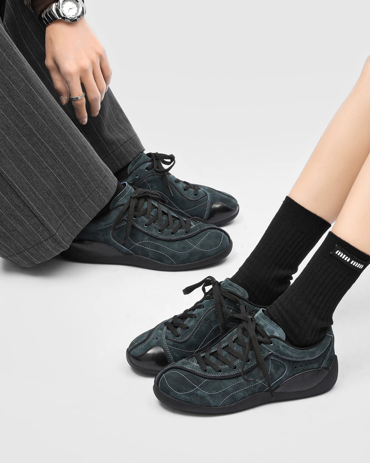 ARC STITCH SUEDE SNEAKERS