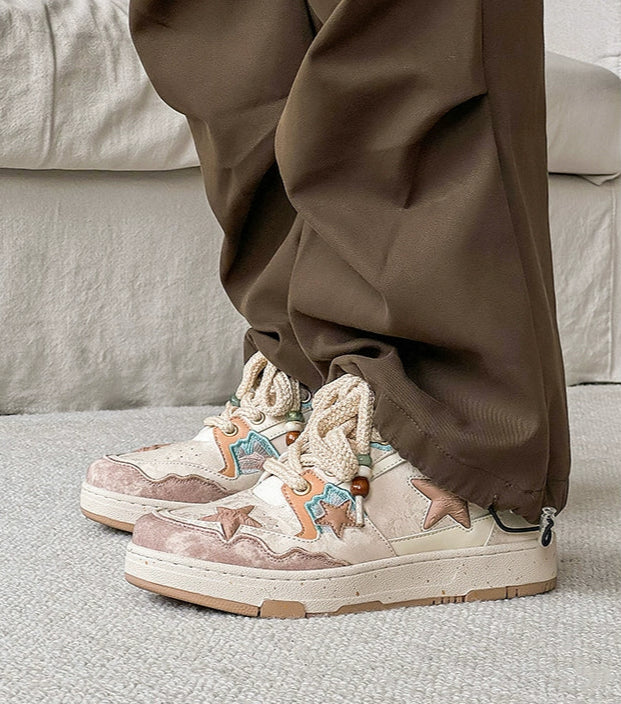 STAR PATCH VINTAGE ROPELACE SNEAKERS