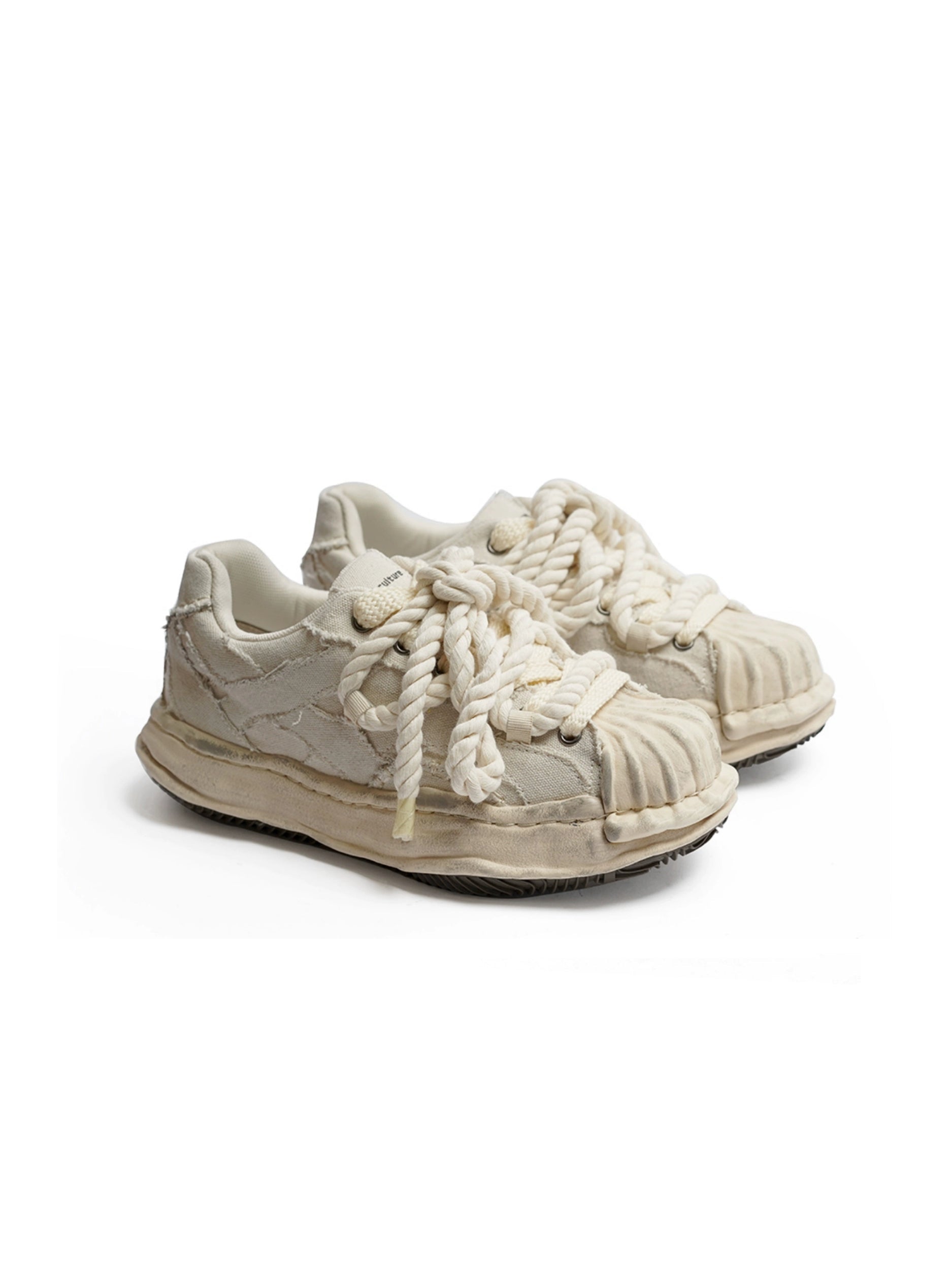 VINTAGE DISTRESSED ROPE SNEAKERS