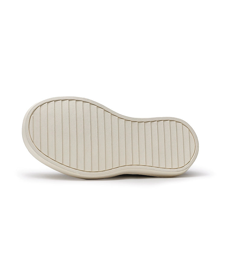 DISTRESS RAW STITCH PLATFORM SNEAKERS