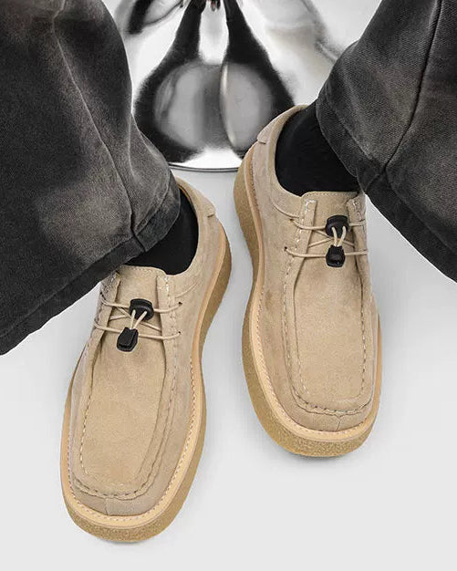 CHUNKY SUEDE MOCCASINS