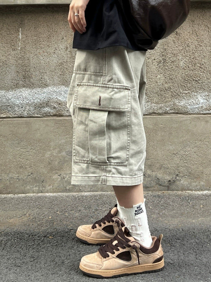 SUEDE PANEL VINTAGE CHUNKY SNEAKERS