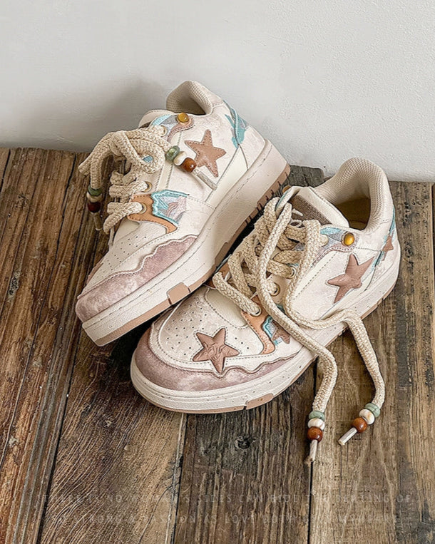 STAR PATCH VINTAGE ROPELACE SNEAKERS – SLAMZ STAR PATCH VINTAGE ROPELACE SNEAKERS – SLAMZ