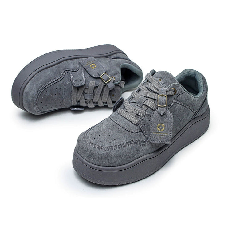 SUEDE LOWTOP PLATFORM SNEAKERS