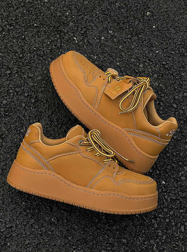 SUEDE LOWTOP PLATFORM SNEAKERS