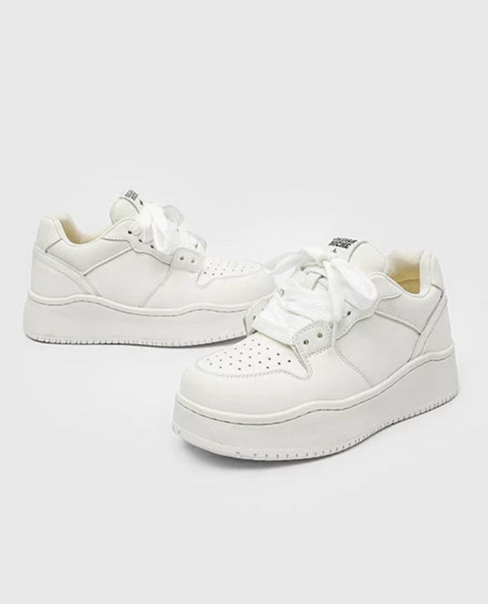 SOLID THICK SOLE SNEAKERS