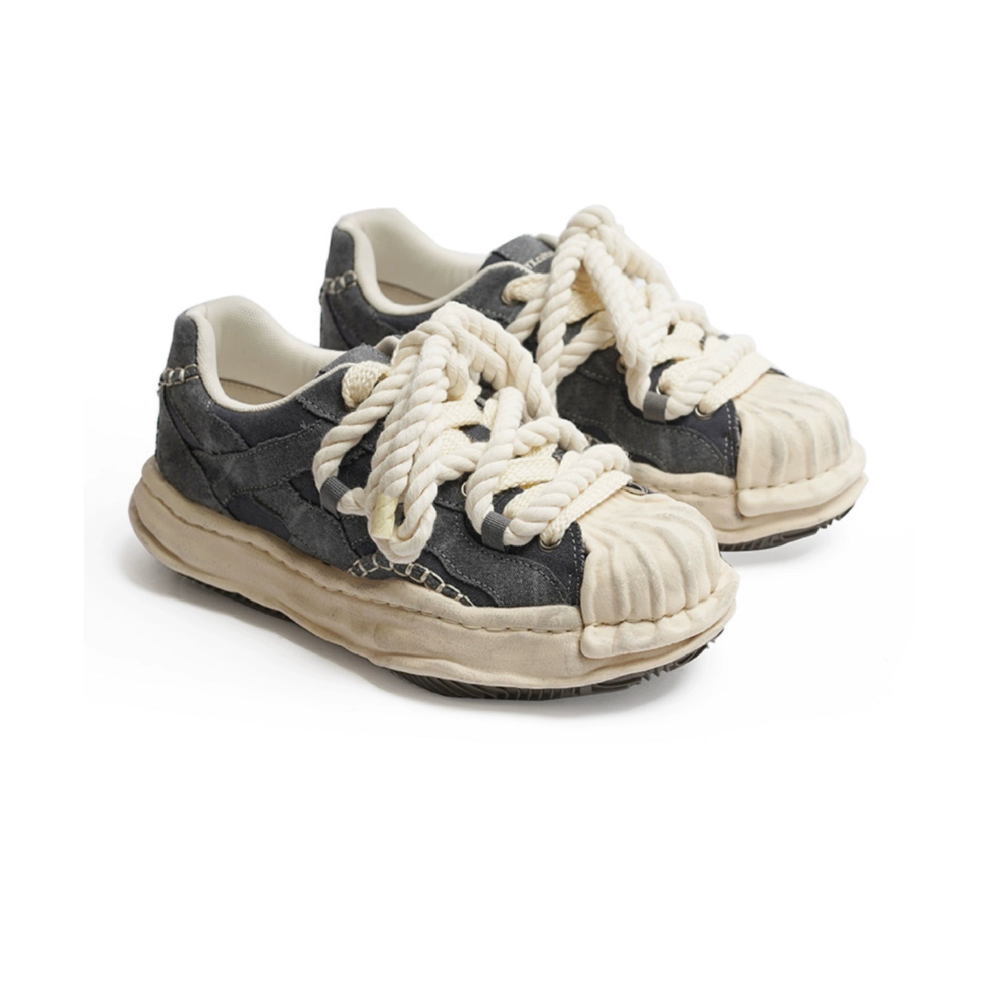 VINTAGE DISTRESSED ROPE SNEAKERS