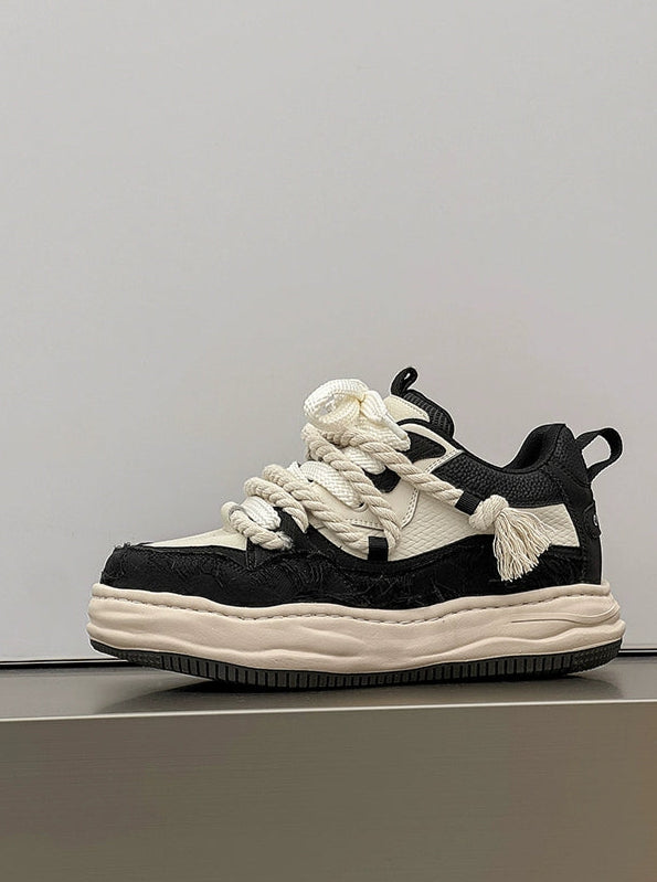 TASSEL TWIST PLATFORM SNEAKERS