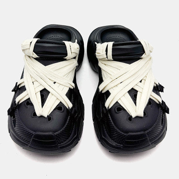 STRAP WRAP SANDALS