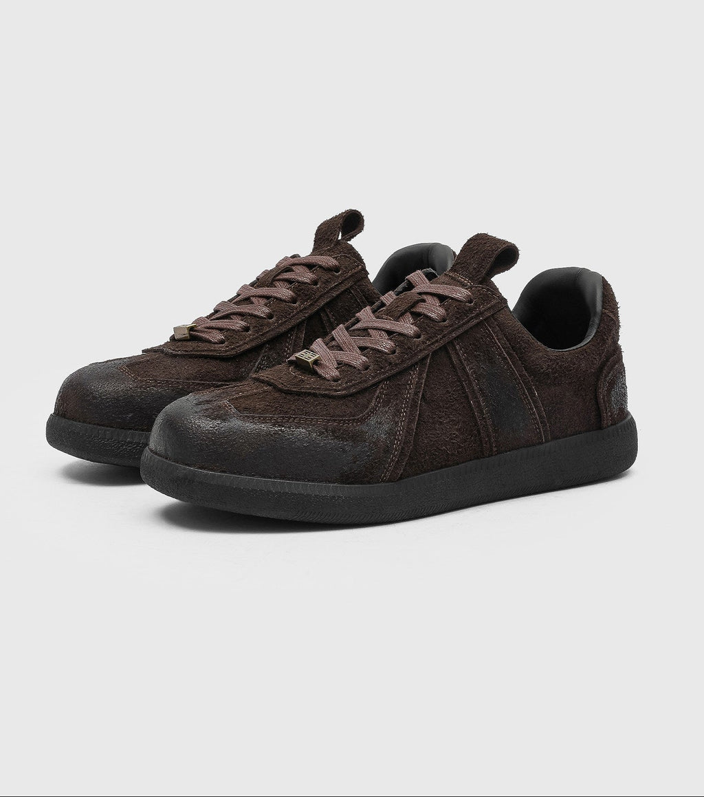 DARK SUEDE VINTAGE LOW SNEAKERS