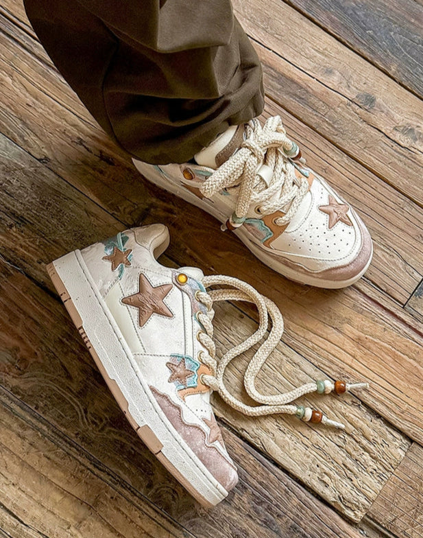 STAR PATCH VINTAGE ROPELACE SNEAKERS