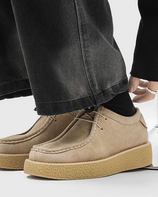 CHUNKY SUEDE MOCCASINS