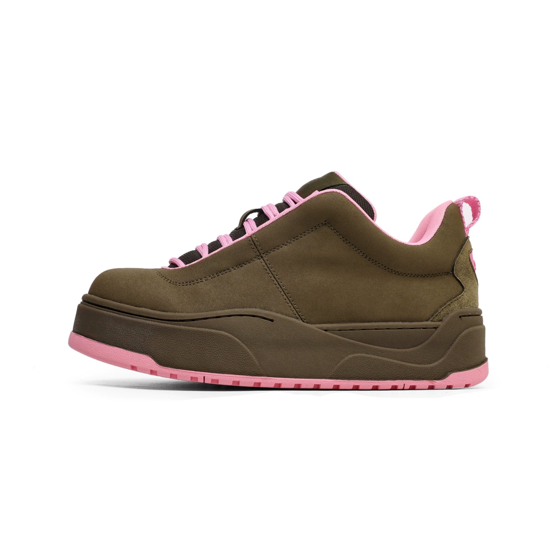 CHUNKY MOSS PINK TRAIL SNEAKERS