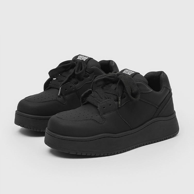 SOLID THICK SOLE SNEAKERS